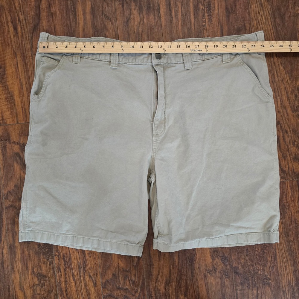 Carhartt Shorts Mens 52 Rugged Flex Relaxed Fit Canvas Work Shorts Tan Khaki